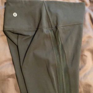 OD green lulu crop leggings